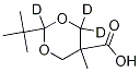 2-Tert-butyl-5-methyl-1,3-dioxane-5-carboxylic acid-d3 Structure,1185147-81-2Structure