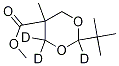 2-Tert-butyl-5-methyl-1,3-dioxane-5-carboxylic acid methyl ester-d3 Structure,1185175-97-6Structure