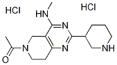 1-(4-Methylamino-2-piperidin-3-yl-7,8-dihydro-5h-pyrido[4,3-d]pyrimidin-6-yl)-ethanone dihydrochloride Structure,1185295-49-1Structure