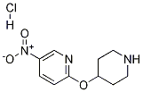 5-Nitro-2-(piperidin-4-yloxy)pyridine hydrochloride Structure,1185309-69-6Structure