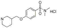 N,n-dimethyl-4-(piperidin-3-ylmethoxy)benzenesulfonamide hydrochloride Structure,1185310-30-8Structure