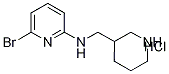 (6-Bromo-pyridin-2-yl)-piperidin-3-ylmethyl-amine hydrochloride Structure,1185310-62-6Structure