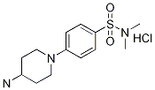 4-(4-Aminopiperidin-1-yl)-n,n-dimethyl benzenesulfonamide hydrochloride Structure,1185310-65-9Structure