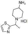 1-(1-Thiazol-2-yl-ethyl)-piperidin-4-ylamine hydrochloride Structure,1185311-19-6Structure