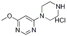 4-Methoxy-6-piperazin-1-yl-pyrimidine hydrochloride Structure,1185313-57-8Structure