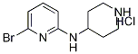 (6-Bromo-pyridin-2-yl)-piperidin-4-yl-amine hydrochloride Structure,1185315-52-9Structure