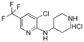 (3-Chloro-5-trifluoromethyl-pyridin-2-yl)-piperidin-4-yl-amine hydrochloride Structure,1185315-66-5Structure