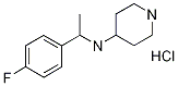 [1-(4-Fluoro-phenyl)-ethyl ]-piperidin-4-yl-amine hydrochloride Structure,1185317-19-4Structure