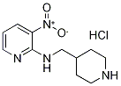 (3-Nitro-pyridin-2-yl)-piperidin-4-ylmethyl-amine hydrochloride Structure,1185319-22-5Structure