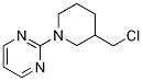 2-(3-(Chloromethyl)piperidin-1-yl)pyrimidine Structure,1185320-02-8Structure