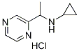 N-(1-(pyrazin-2-yl)ethyl)cyclopropanamine hydrochloride Structure,1185320-04-0Structure