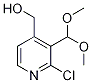 (2-Chloro-3-(dimethoxymethyl)pyridin-4-yl)methanol Structure,1186310-66-6Structure