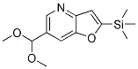 6-(Dimethoxymethyl)-2-(trimethylsilyl)-furo[3,2-b]pyridine Structure,1186310-76-8Structure