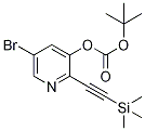 5-Bromo-2-((trimethylsilyl)ethynyl)pyridin-3-yltert-butyl carbonate Structure,1186310-92-8Structure