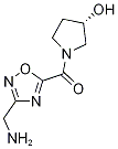 (3S)-1-{[3-(aminomethyl)-1,2,4-oxadiazol-5-yl]-carbonyl}pyrrolidin-3-ol Structure,1186662-39-4Structure