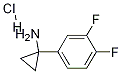 1-(3,4-Difluorophenyl)Cyclopropanamine hydrochloride Structure,1186663-16-0Structure