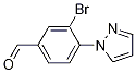 3-Bromo-4-(1H-pyrazol-1-yl)Benzaldehyde Structure,1186663-53-5Structure