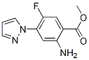 2-Amino-5-fluoro-4-(1H-pyrazol-1-yl)Benzoic acid methyl ester Structure,1186663-61-5Structure