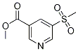 5-(Methylsulfonyl)-3-Pyridinecarboxylic acid methyl ester Structure,1186663-66-0Structure