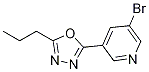 2-(5-Bromopyridin-3-yl)-5-propyl-1,3,4-oxadiazole Structure,1187385-81-4Structure