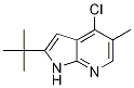 1H-pyrrolo[2,3-b]pyridine, 4-chloro-2-(1,1-dimethylethyl)-5-methyl- Structure,1187448-81-2Structure