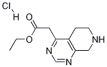 Ethyl 2-(5,6,7,8-tetrahydropyrido[3,4-d]pyrimidin-4-yl)acetate hydrochloride Structure,1187830-52-9Structure