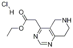 Ethyl 2-(5,6,7,8-tetrahydropyrido[4,3-d]pyrimidin-4-yl)acetate hydrochloride Structure,1187830-78-9Structure