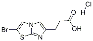 2-Bromo-imidazo[2,1-b]thiazole-6-propanoic acid hydrochloride Structure,1187830-80-3Structure