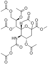 2,4,7,8,9-Pentaacetyl-d-n-acetylglycolylneuraminic acid methyl ester Structure,118865-38-6Structure