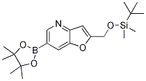 2-((Tert-butyldimethylsilyloxy)methyl)-6-(4,4,5,5-tetramethyl-1,3,2-dioxaborolan-2-yl)furo[3,2-b]pyridine Structure,1188927-49-2Structure