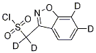 Benzo[d]isoxazol-3-yl-methanesulfonyl-d4 chloride Structure,1189428-60-1Structure