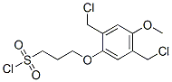 3-[2,5-Bis(chloromethyl)-4-methoxyphenoxy]-1-propanesulfonyl chloride Structure,118943-26-3Structure