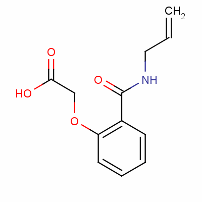 2-[2-(Prop-2-enylcarbamoyl)phenoxy]acetic acid Structure,119-45-9Structure