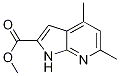 1H-pyrrolo[2,3-b]pyridine-2-carboxylic acid, 4,6-dimethyl-, methyl ester Structure,1190212-21-5Structure