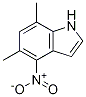 5,7-Dimethyl-4-nitro indole Structure,1190314-35-2Structure