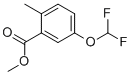 5-(Difluoromethoxy)-2-methylBenzoic acid methyl ester Structure,1190320-23-0Structure