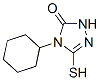 4-Cyclohexyl-3-mercapto-4,5-dihydro-1h-1,2,4-triazol-5-one Structure,119185-58-9Structure