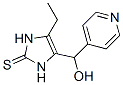 2H-imidazole-2-thione, 4-ethyl-1,3-dihydro-5-(hydroxy-4-pyridinylmethyl)- Structure,119193-64-5Structure