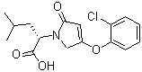 (S)-2-(4-(2-chlorophenoxy)-2-oxo-2,5-dihydro-1h-pyrrol-1-yl)-4-methylpentanoic acid Structure,1191997-64-4Structure