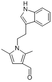 1-[2-(1H-indol-3-yl)-ethyl]-2,5-dimethyl-1h-pyrrole-3-carbaldehyde Structure,119636-71-4Structure