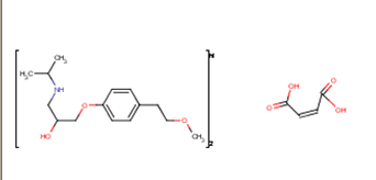 Metoprolol fumarate Structure,119637-66-0Structure