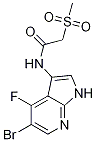 Acetamide, n-(5-bromo-4-fluoro-1h-pyrrolo[2,3-b]pyridin-3-yl)-2-(methylsulfonyl)- Structure,1196510-86-7Structure