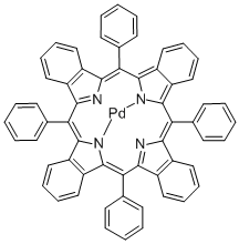 [6,13,20,27-Tetraphenyl-29h,31h-tetrabenzoporphinato(2-)-kappa<sup>2</sup>n<sup>29</sup>,n<sup>31</sup>]palladium Structure,119654-64-7Structure