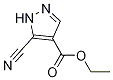 3-Cyano-1h-pyrazole-4-carboxylic acid ethyl ester Structure,119741-57-0Structure