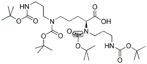 (10S)-2,2,21,21-tetramethyl-4,19-dioxo-3,20-dioxa-5,9,14,18-tetraazadocosane-9,10,14-tricarboxylic acid 9,14-bis(1,1-dimethylethyl) ester Structure,119798-08-2Structure