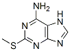 1H-purin-6-amine, 2-(methylthio) Structure,1198-83-0Structure