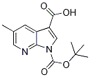 1-(Tert-butoxycarbonyl)-5-methyl-1h-pyrrolo-[2,3-b]pyridine-3-carboxylic acid Structure,1198097-92-5Structure