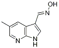 (E)-5-methyl-1h-pyrrolo[2,3-b]pyridine-3-carbaldehyde oxime Structure,1198098-52-0Structure