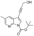 Tert-butyl 3-(3-hydroxyprop-1-ynyl)-5-methyl-1h-pyrrolo[2,3-b]pyridine-1-carboxylate Structure,1198106-25-0Structure