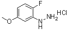 2-Fluoro-5-methoxyphenylhydrazine hydrochloride Structure,1198283-29-2Structure